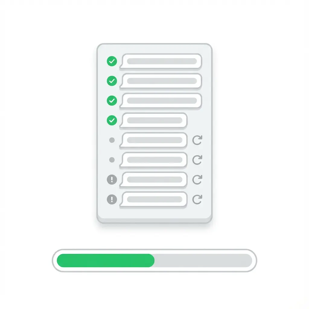 Message status tracking and visibility in Premium Sender