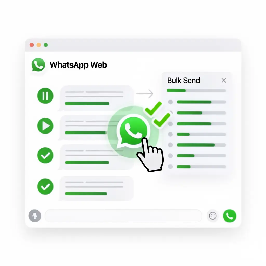 WAbulk message preview feature allowing users to review and verify each personalized WhatsApp message before sending to catch any mistakes